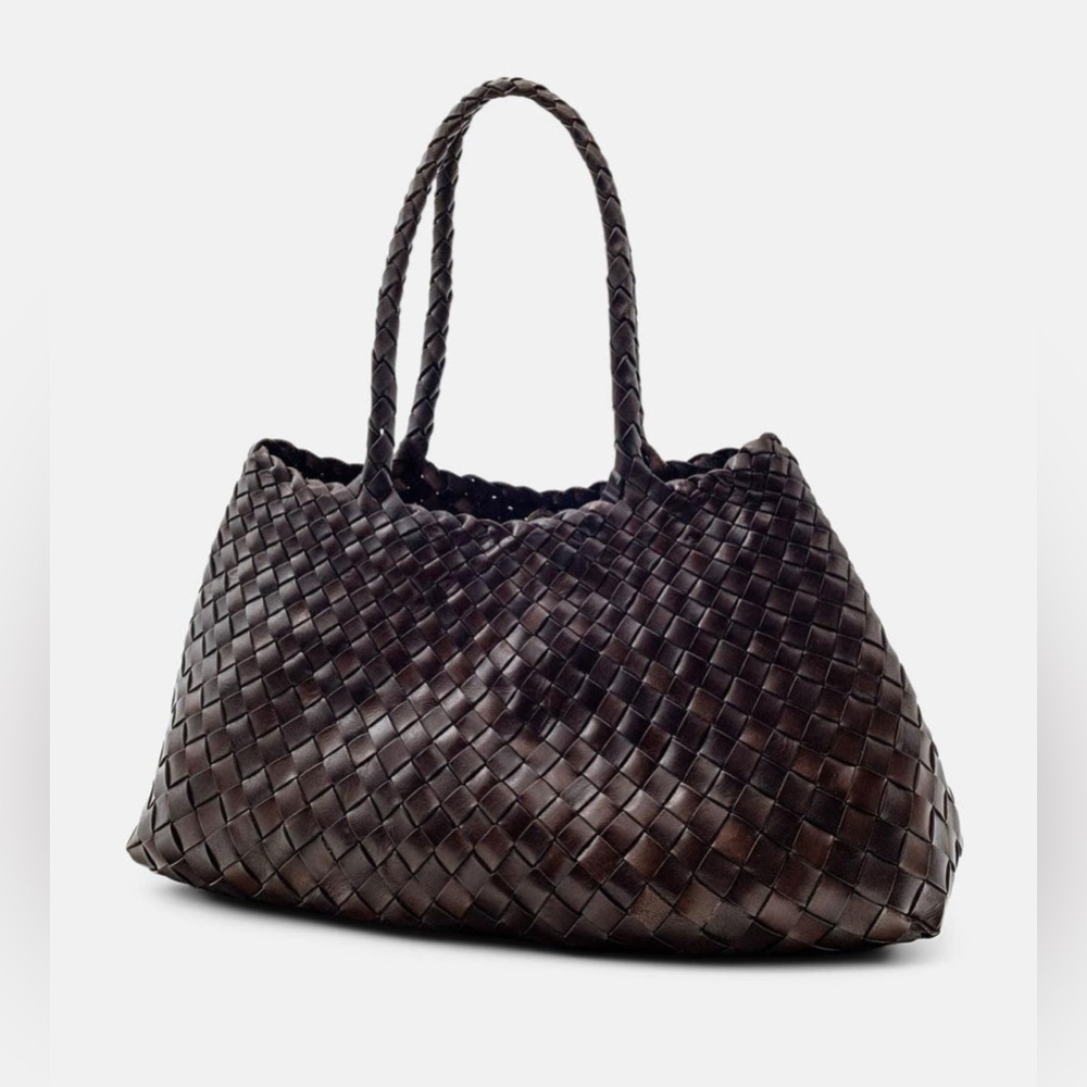 Dragon Diffusion Santa Croce Big Handbag in Dark Brown